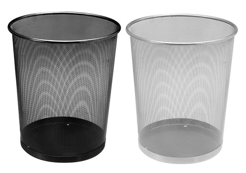Papierkorb metall liter - papierkorb, -2