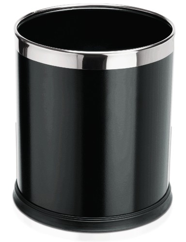 Papierkorb metall schwarz - papierkorb,